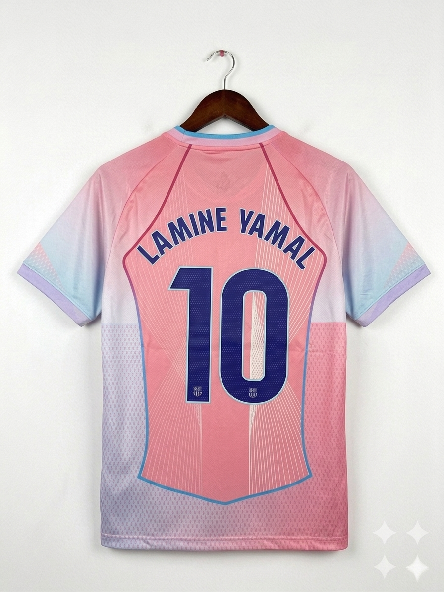 Lamine Yamal Barcelona Pink Special Edition Jersey