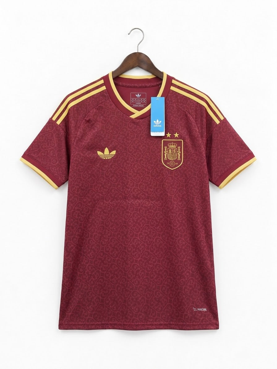Spain 2026/27 Burgundy & Gold Special Edition Football Jersey