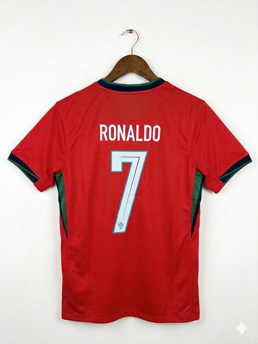 Cristiano Ronaldo Portugal 2024 Euro Home Jersey